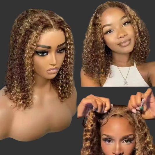 Golden Caramel Curl Wig