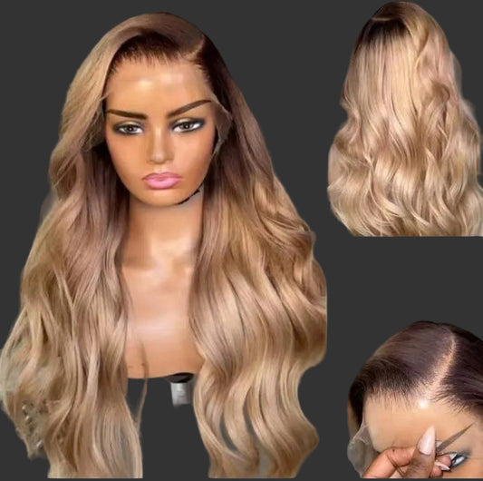 Perruque Blonde Miel Ondulée